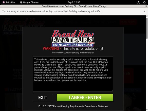 Brand New Amateurs Premium Password