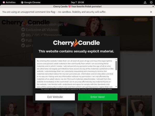 Cherry Candle Member Sign Up
