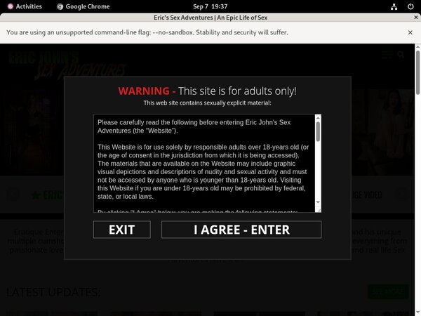 Ericjohnssexadventures.com Free Id