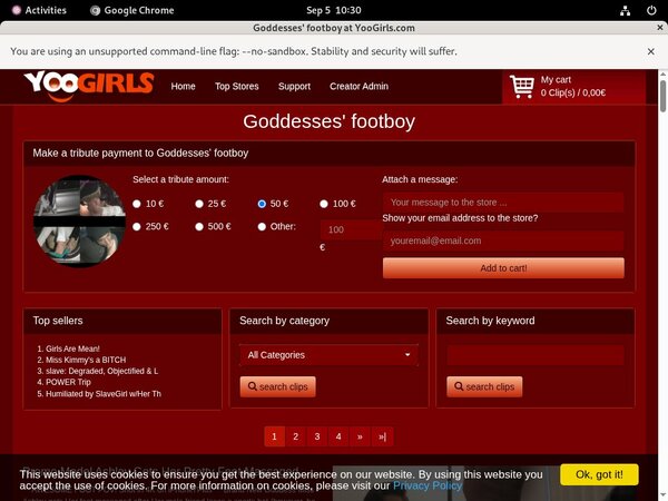 Free Goddesses Footboy Films