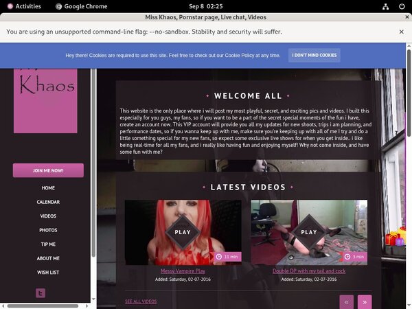 Free Miss Khaos Subscription