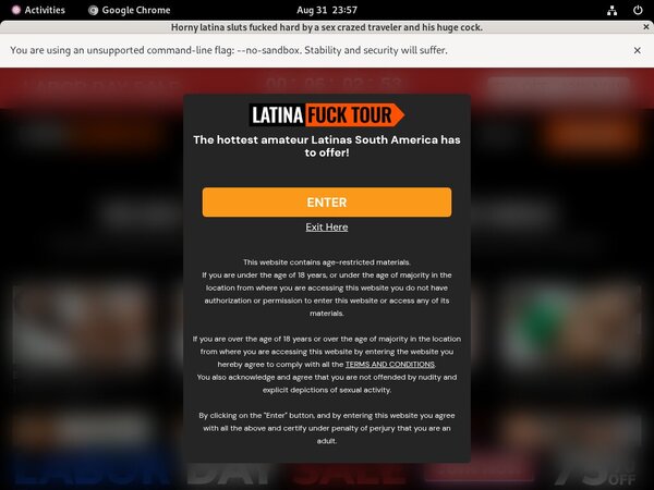 Latina Fuck Tour Signup Discount