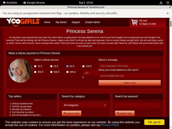 Princess Serena Password Site Princess Serena Password Site