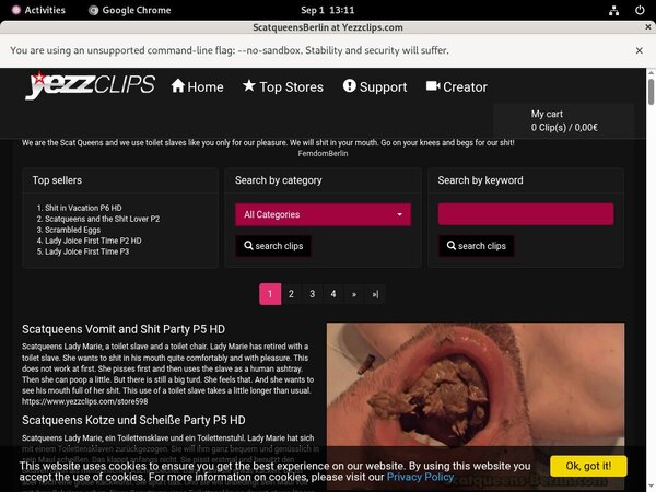 Scat Queens Berlin Checkout