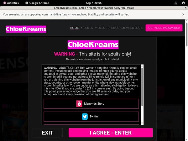 Chloekreams.com Using Paypal