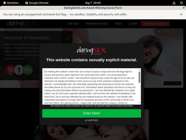 Daring Sex Free Logins