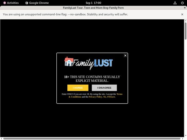 Family Lust Discount Setup