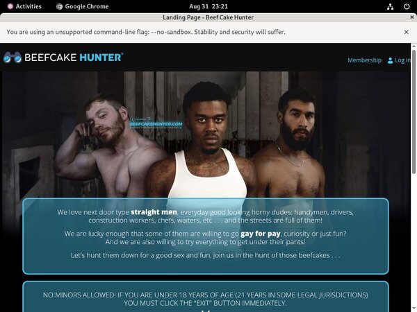 Log In Beef Cake Hunter
