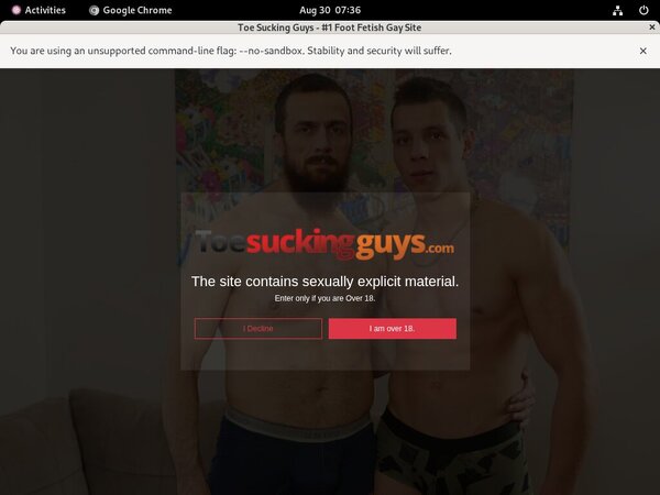 Toesuckingguys.com Join Anonymously
