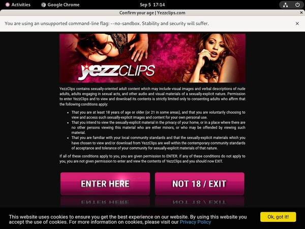 Yezzclips.com Website Accounts