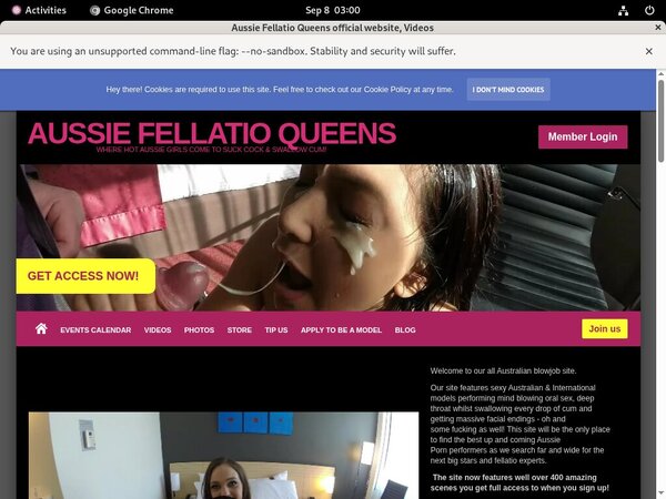 Aussie Fellatio Queens Web Billing