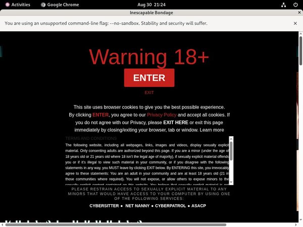 Bondage Inescapable Login Account