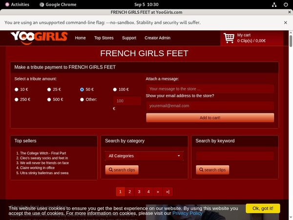 FRENCHGIRLSFEET Login Passwords