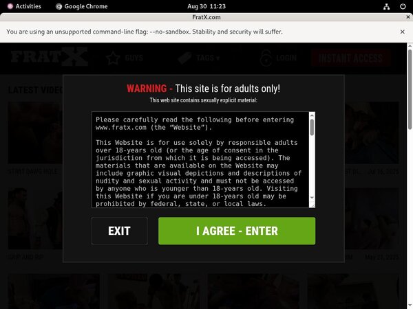 Fraternityx.com Fresh Passwords
