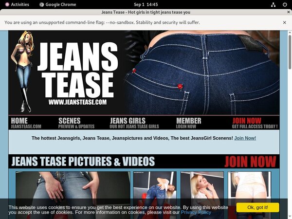 Free Jeanstease.com Password Account