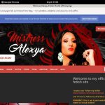 Mistress Alexya Update