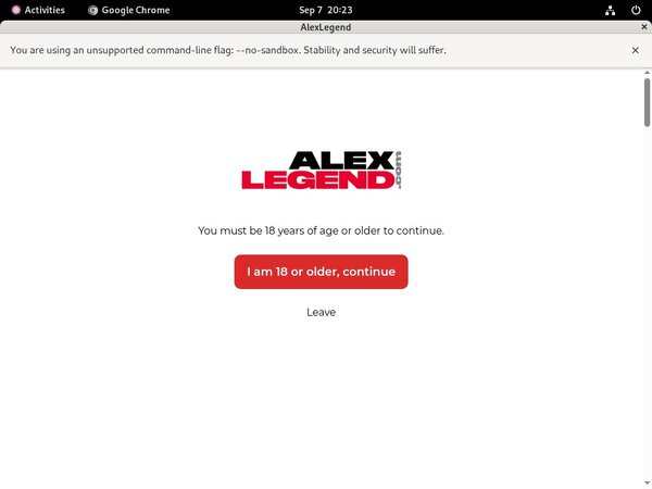 New Alexlegend.com Passwords