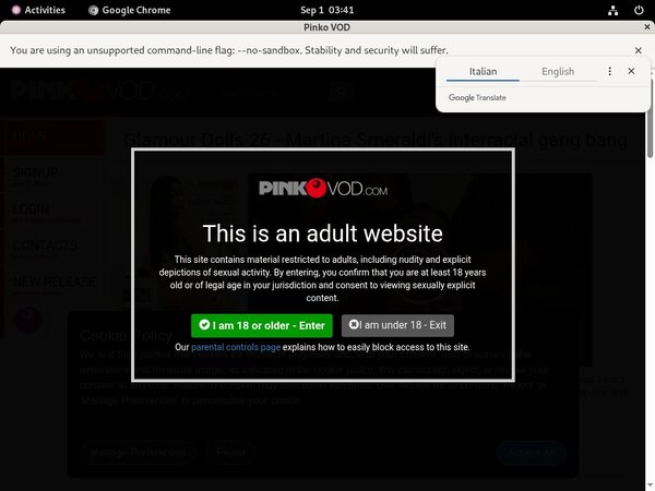 Pink O VOD With SEPA