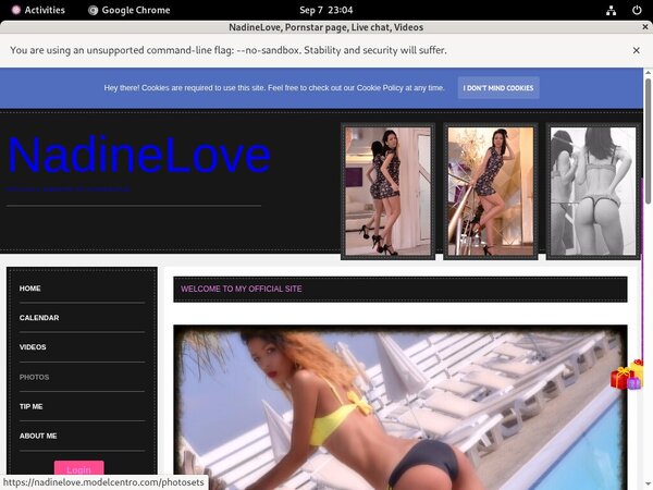 Porn Pass Nadinelove.modelcentro.com