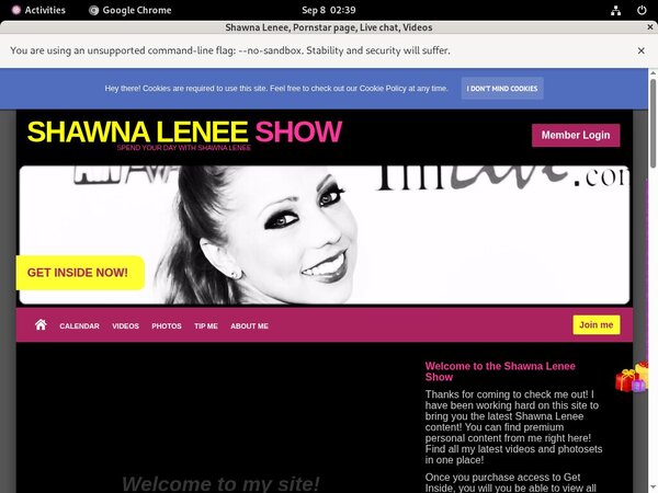 Shawnaleneeshow.modelcentro.com Epoch Page