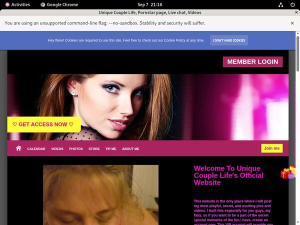 UniqueCoupleLife Vendo Page