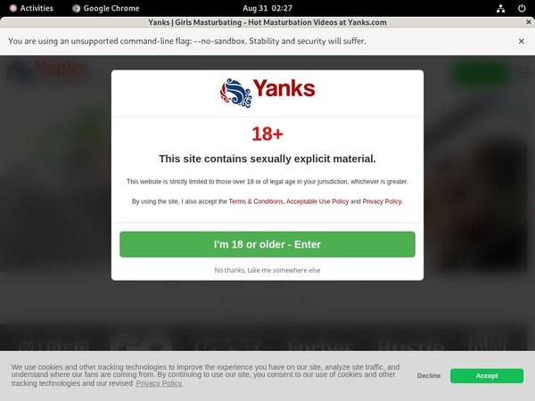 Yanks Password Username