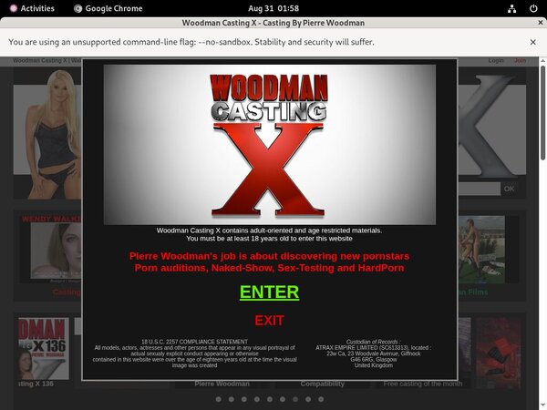 Woodmancastingx.com With European Credit Card